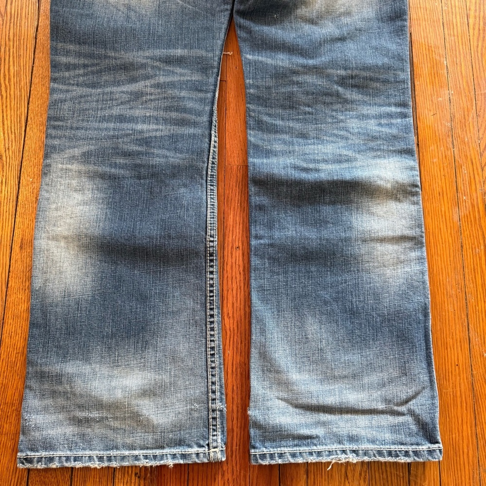Y2K Affliction Black Premium Cooper Cut Vintage Denim Jeans - Picture 11 of 16